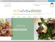 Tablet Screenshot of eat-live-sleep.com